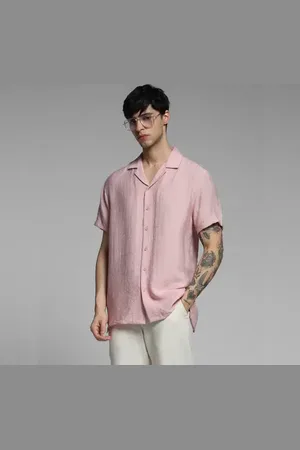 JACK & JONES Pink Rayon Comfort Fit Shirt