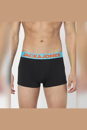 JACK & JONES Black Logo Print Trunks