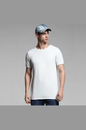 JACK & JONES White Crew Neck Knitted T-shirt
