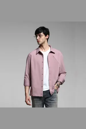 JACK & JONES Lilac Full Sleeves Overshirt