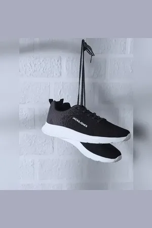 JACK & JONES Black Gradient Lace-Up Sneakers