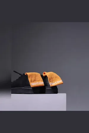 JACK & JONES Orange Ribbed Mid-Length Socks