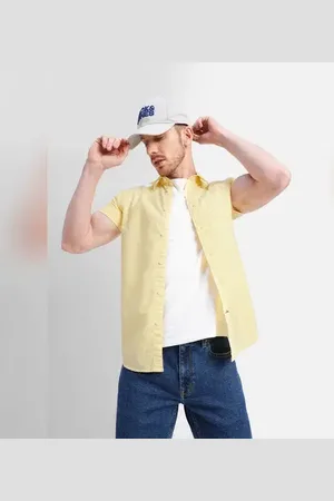 JACK & JONES Yellow Short Sleeves Shirt
