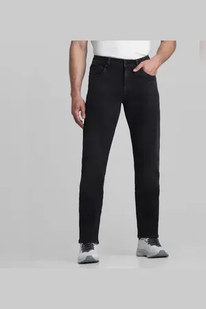 JACK & JONES Dark Grey Mid Rise Clark Regular Fit Jeans