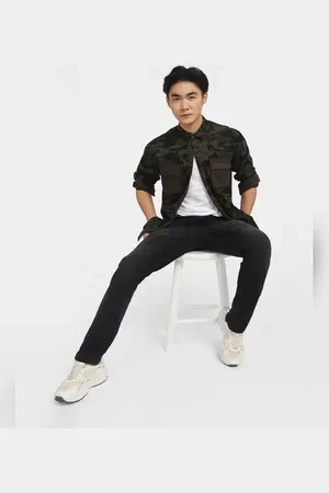 JACK & JONES Black Low Rise Washed Glenn Slim Jeans