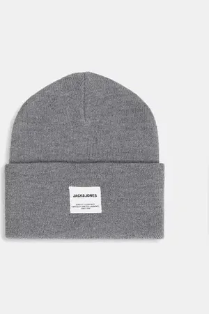 JACK & JONES Light Grey Knit Beanie