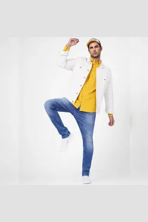 JACK & JONES Yellow Full Sleeves Shirt