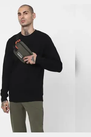 JACK & JONES Black Quilted Sweatshirt