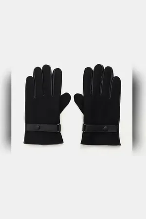 JACK & JONES Black Plain Coloured Gloves