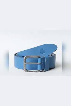 JACK & JONES Blue Leather Belt