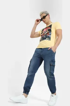 JACK & JONES Dark Blue Low Rise Paul Anti Fit Jeans