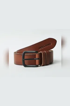 JACK & JONES Brown Leather Belt