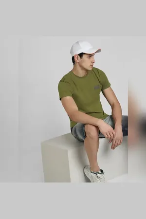 JACK & JONES Green Crew Neck T-shirt