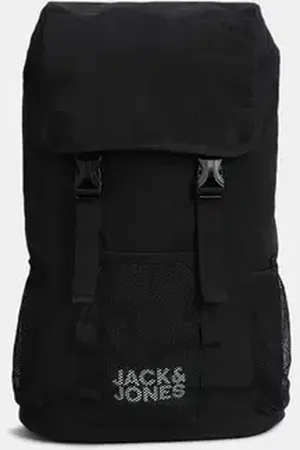 JACK & JONES Black Mesh Backpack