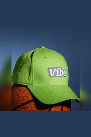 JACK & JONES Neon Green Vibe Text Baseball Cap