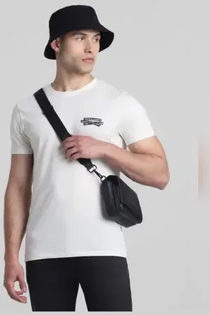 JACK & JONES White Cotton Crew Neck T-shirt