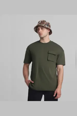 JACK & JONES Green Oversized Crew Neck T-shirt