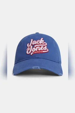 JACK & JONES Blue Varsity Logo Baseball Cap