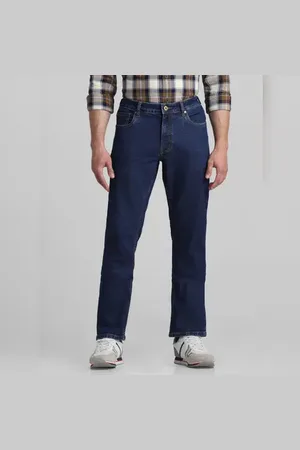 JACK & JONES Blue Mid Rise Clark Regular Fit Jeans