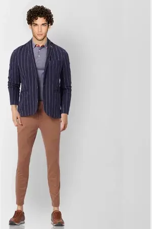 JACK & JONES Brown Tailored Knit Trousers