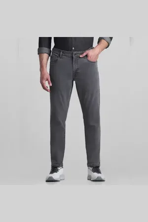 JACK & JONES Grey Mid Rise Brak Slim Fit Jeans