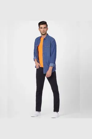 JACK & JONES Orange Crew Neck T-shirt