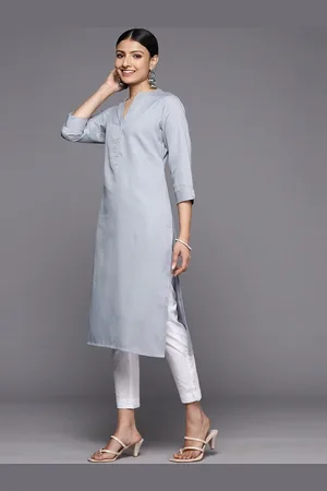 Libas women's on sale solid straight kurta