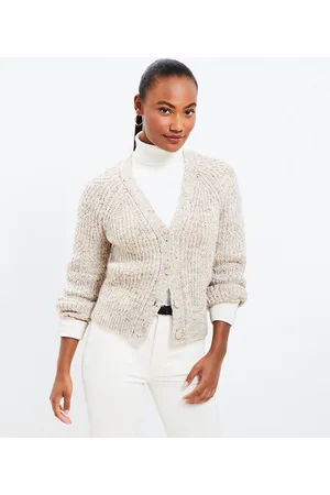 Joseph Zip Through-Cardigan Stitch - Warm Taupe