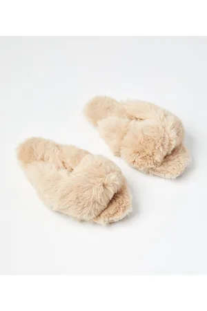 Loft faux hot sale fur slippers