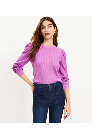 Loft stitchy puff hot sale sleeve sweater