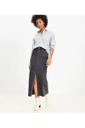 Pocket Skirt Black Denim - Fair Trade Clothing | Mata Traders