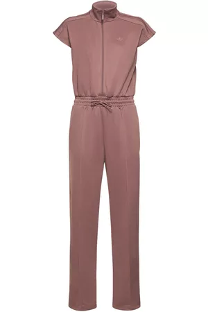 adidas Women Jumpsuits - Zipped Cotton Blend Jumpsuit