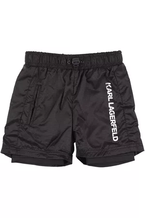 Karl Lagerfeld monogram-pattern Swim Shorts - Farfetch