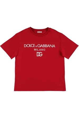 Dolce & Gabbana Logo Printed Cotton Jersey T-shirt