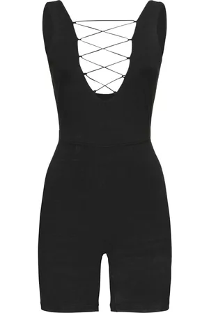 WeWoreWhat Lace-up Romper