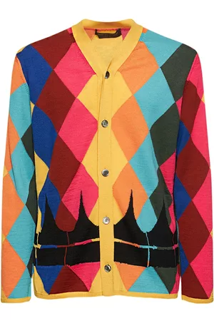 Louis Vuitton Rainbow Mohair Multi Color Monogram Cardigan 2XL LV
