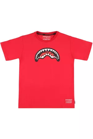 Sprayground Kid Signature Shark-Teeth Print T-Shirt