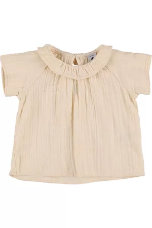 Petit Bateau Girls Shirts - Cotton Muslin Blouse