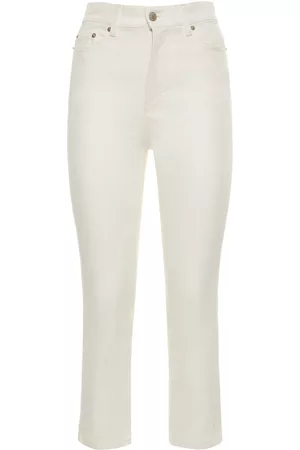 ASOS Skinny Smart Cropped Trousers In Cotton Sateen in White for Men  Lyst
