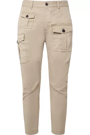 Dsquared2 Men Cargo Trousers - Sexy Cargo Stretch Cotton Pants