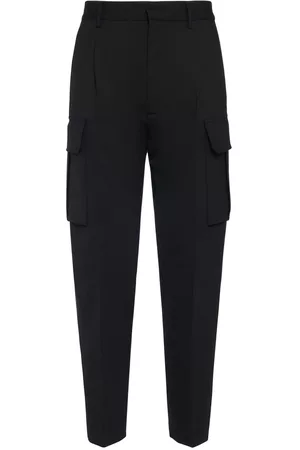 Dsquared2 Men Cargo Trousers - Stretch Wool Cargo Pants