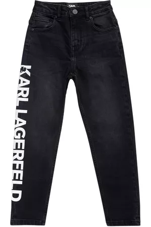 Karl Lagerfeld Girls Jeans - Cotton Denim Jeans W/logo