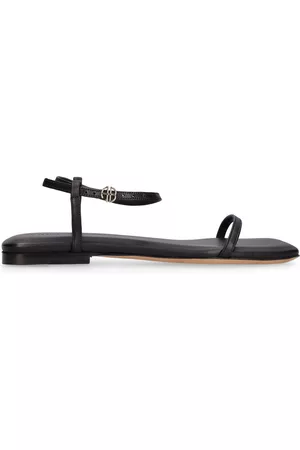 ANINE BING Women Leather Sandals - 10mm Invisible Leather Flat Sandals