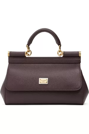 Dolce & Gabbana Women Leather bags - Mini Sicily Dauphine Leather Top Handle