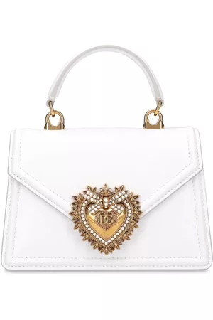 Dolce & Gabbana Women Handbags - Mini Devotion Leather Top Handle Bag