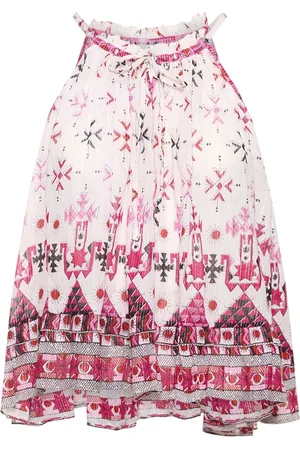 Marant Etoile Fabino Printed Cotton Halter Neck Top