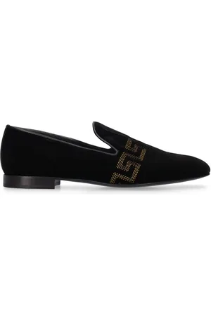 Versace best sale leather slippers