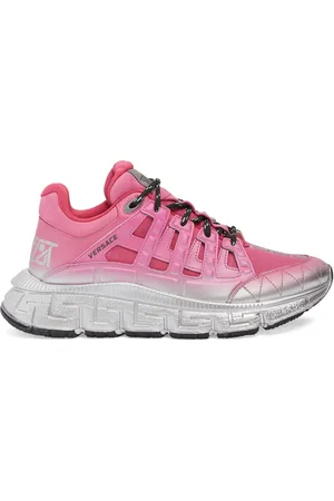 Versace Women's Shoes Trainers Sneakers Chain Reaction in Pink