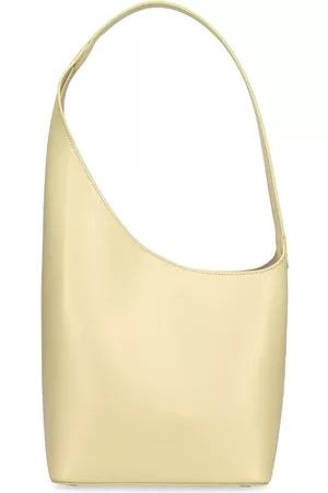 Aesther Ekme Soft Hobo Smooth Leather Bag In Crema