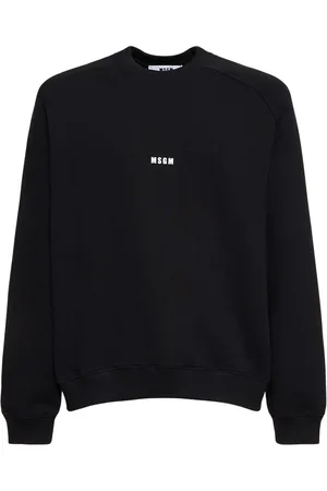 Msgm Micro Logo Print French Terry Sweatshirt